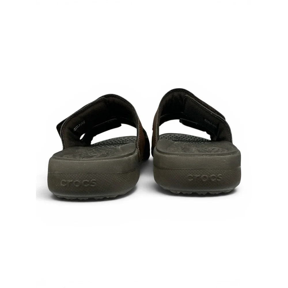 Crocs Yukon Vista II LiteRide Sandals Espresso Brown Adjustable Men's 11
